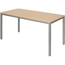 ☆地域限定送料無料☆木製テーブル 750×1500×730 アスクル マルチワークテーブル 幅1500×奥行750×高さ720mm ダーク